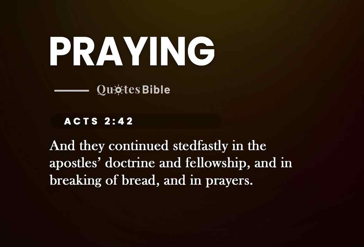 praying bible verses quote
