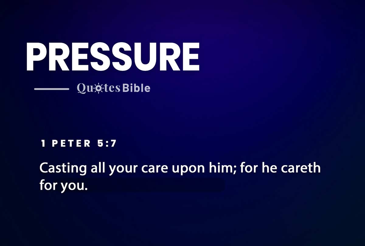 pressure bible verses quote