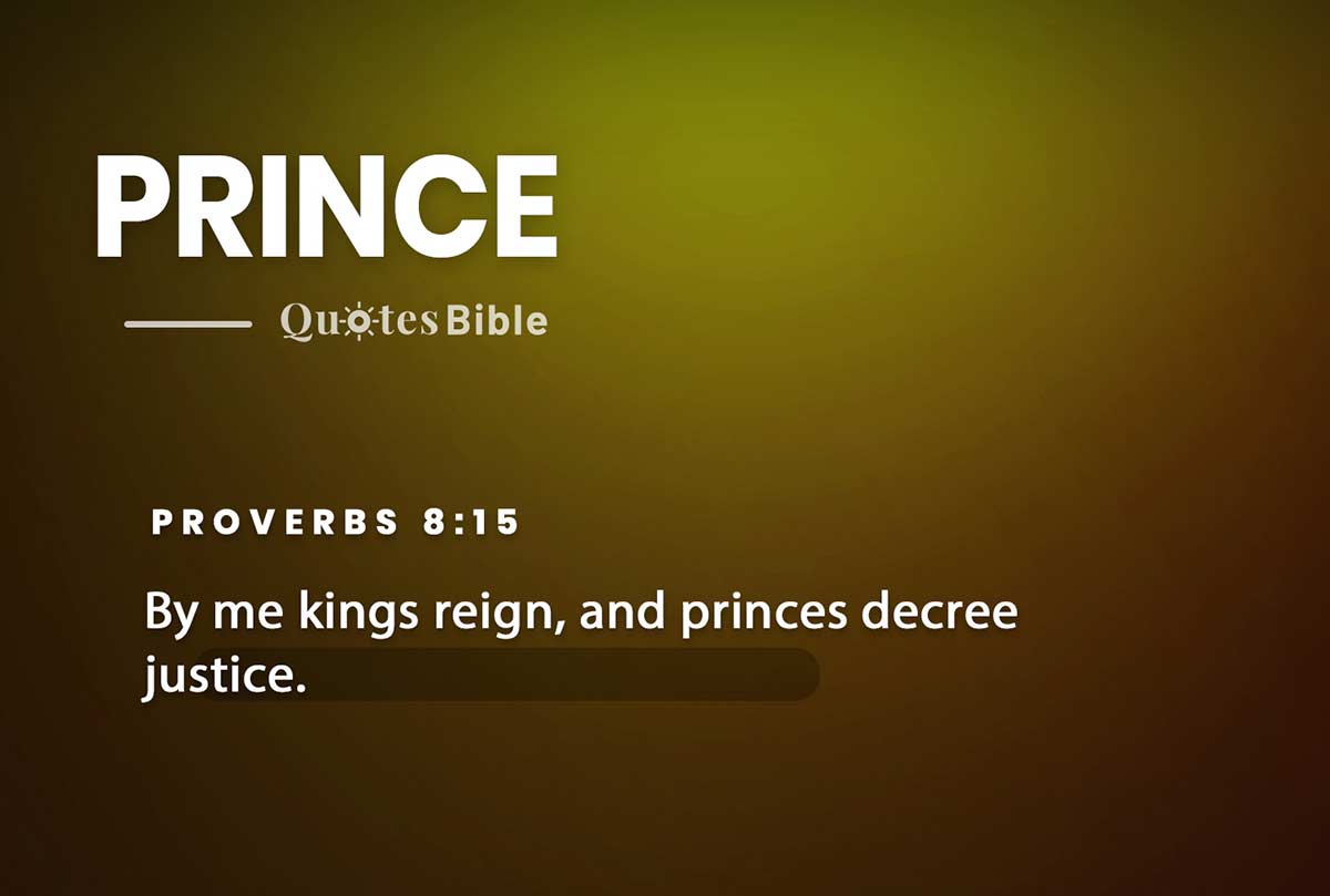 prince bible verses quote