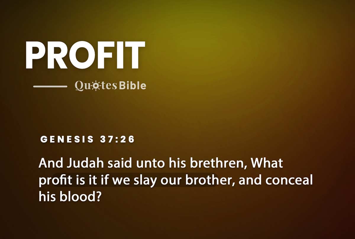 profit bible verses quote