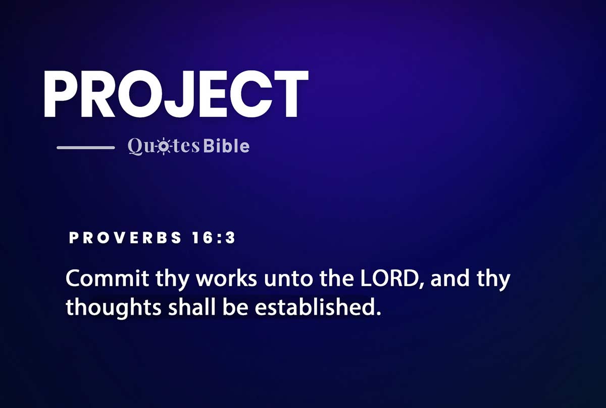 project bible verses quote