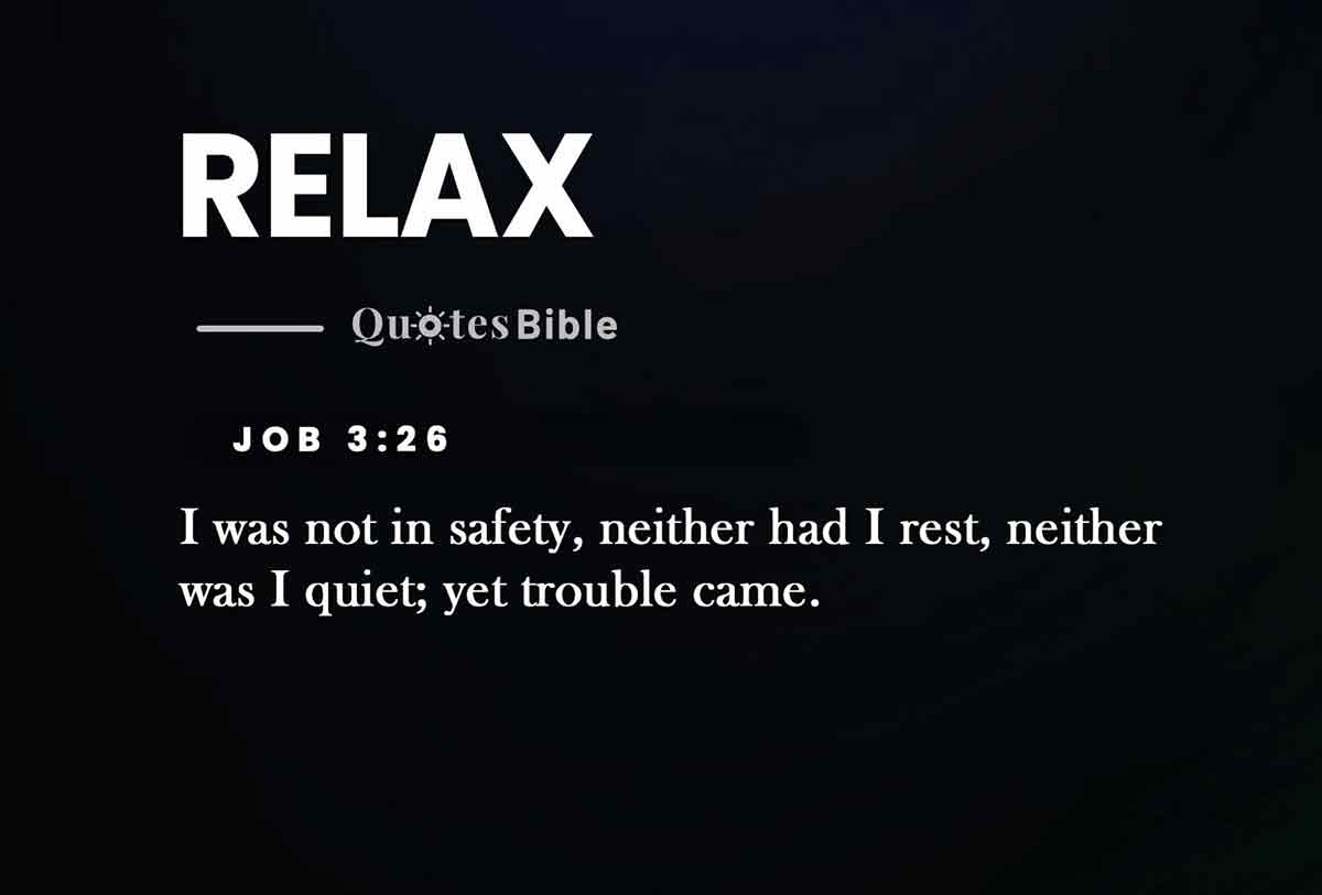 relax bible verses quote