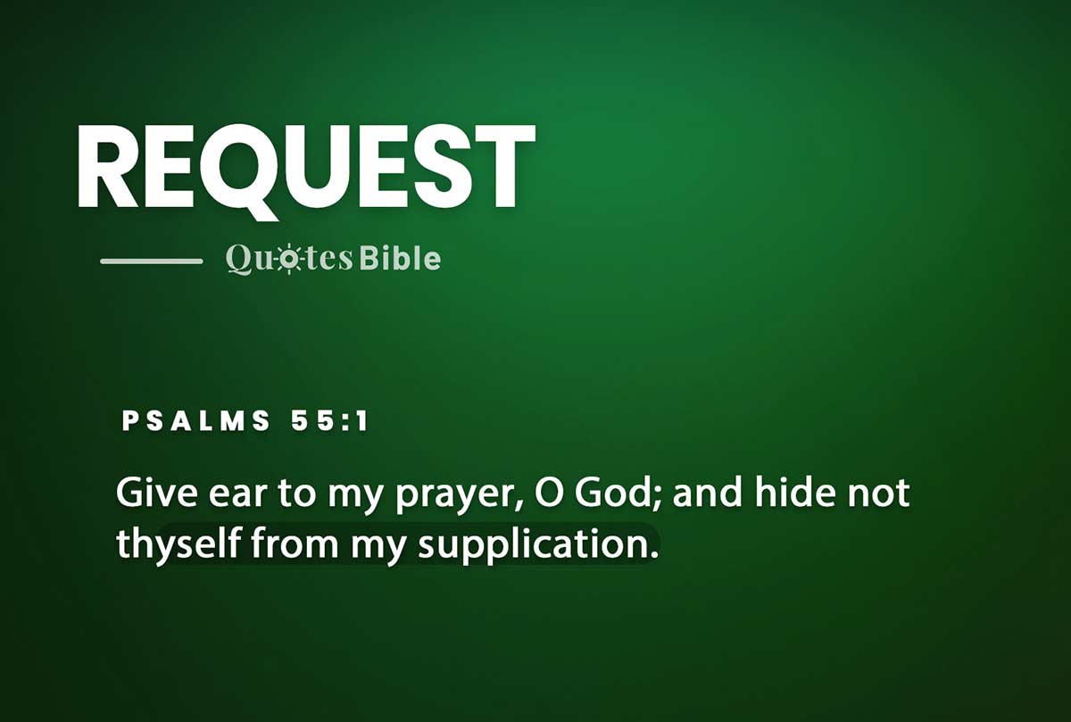 request bible verses quote