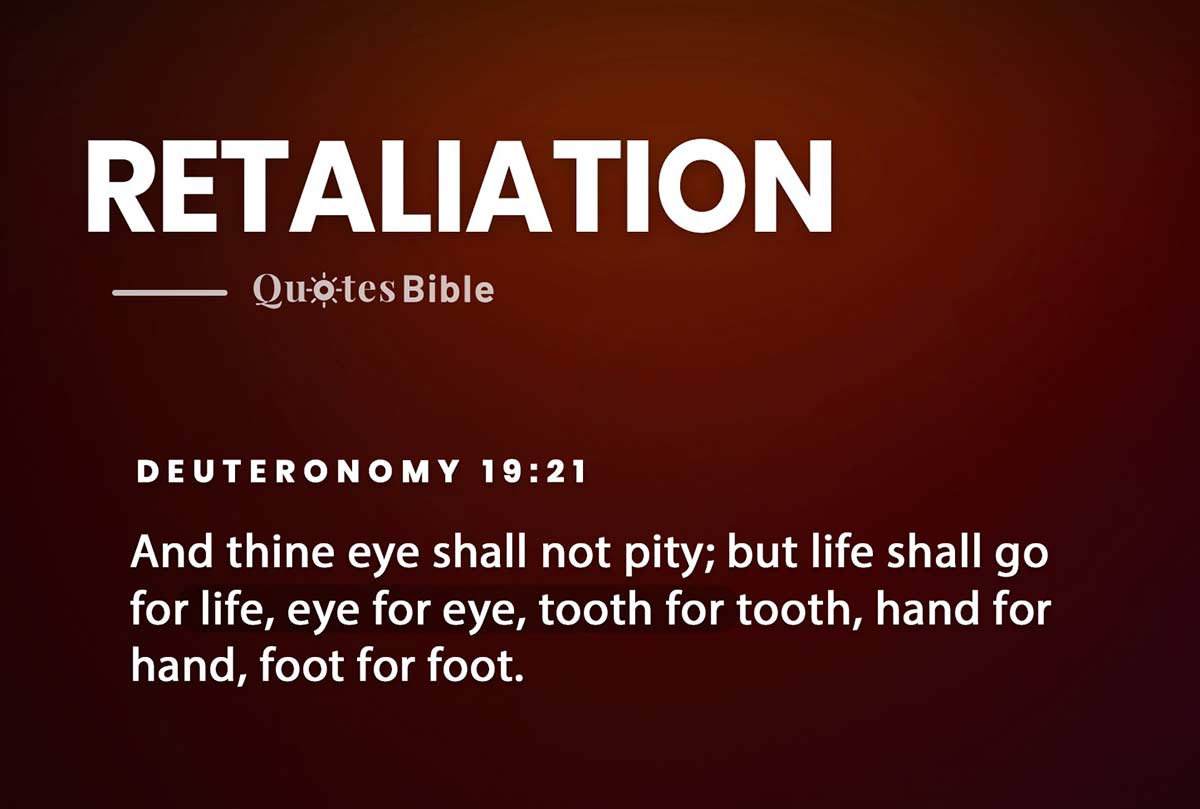 retaliation bible verses quote