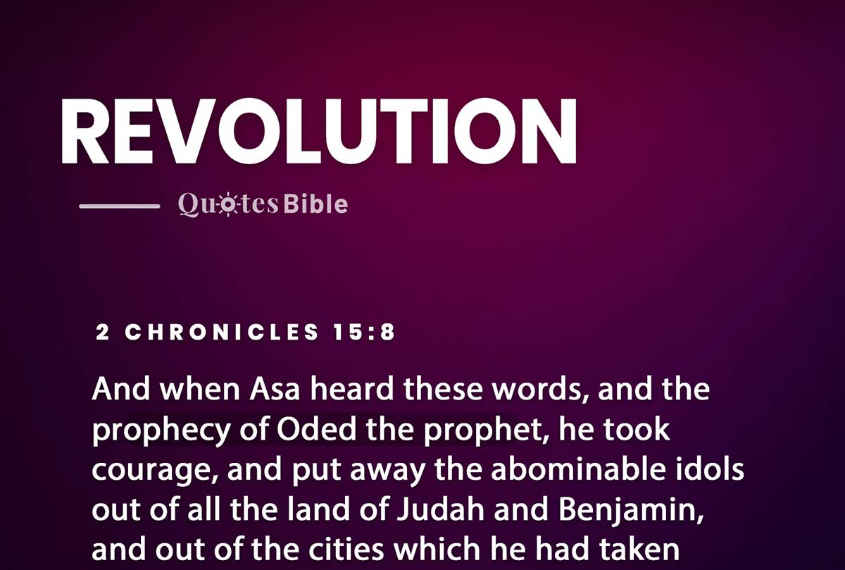 revolution bible verses quote