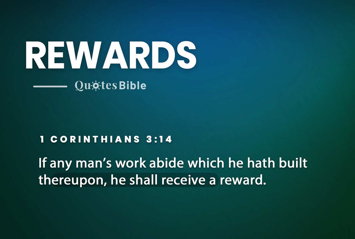 rewards bible verses quote