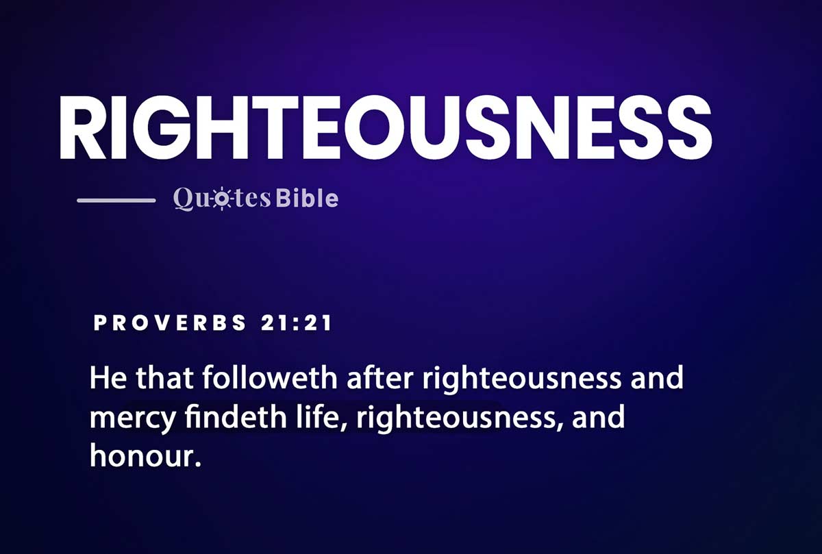 righteousness bible verses quote