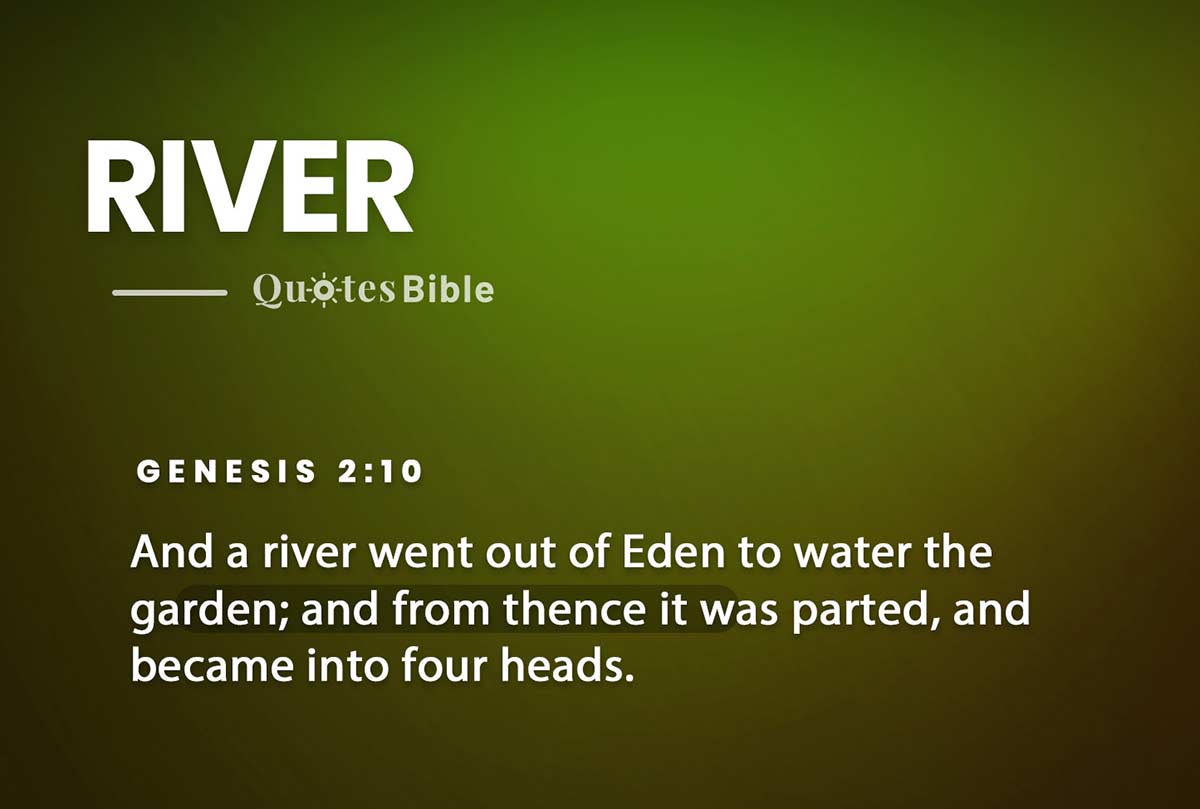 river bible verses quote