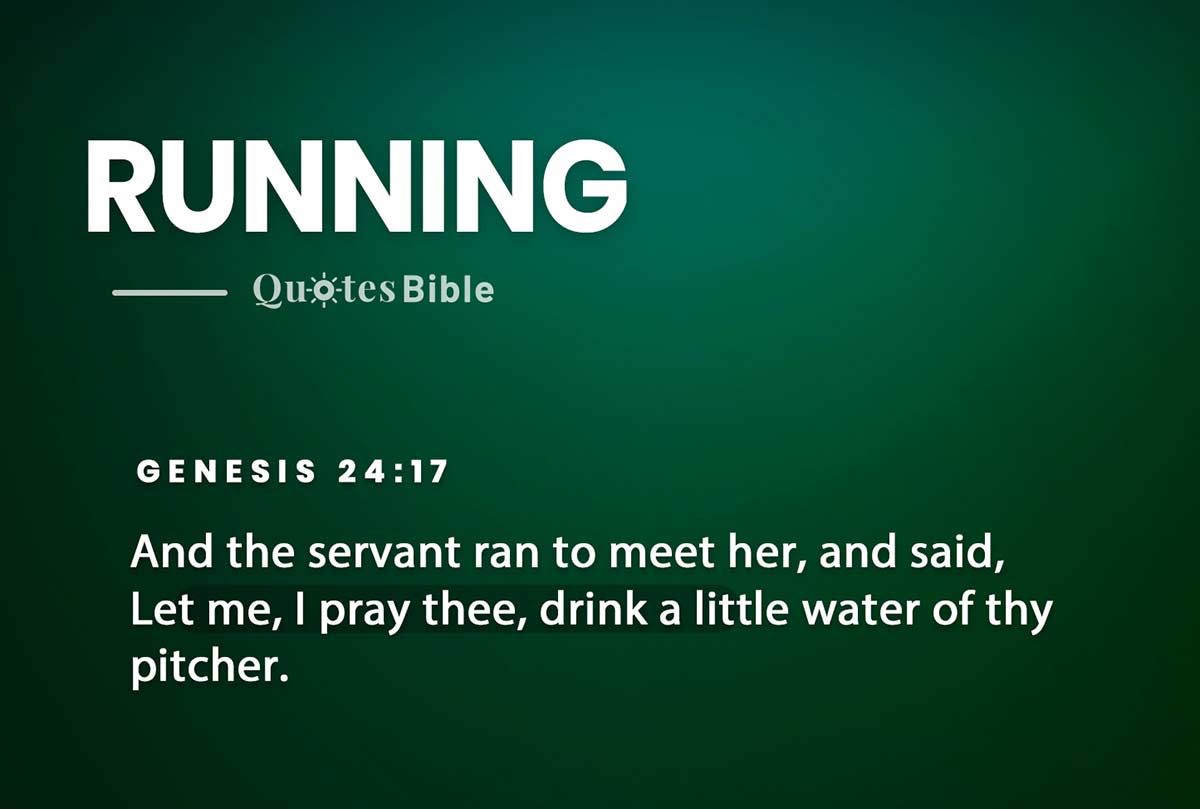 running bible verses quote