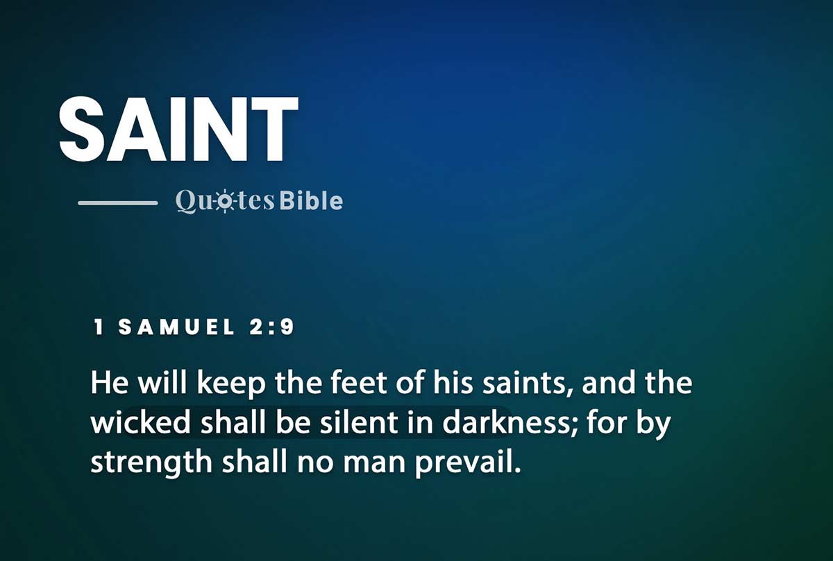 saint bible verses quote