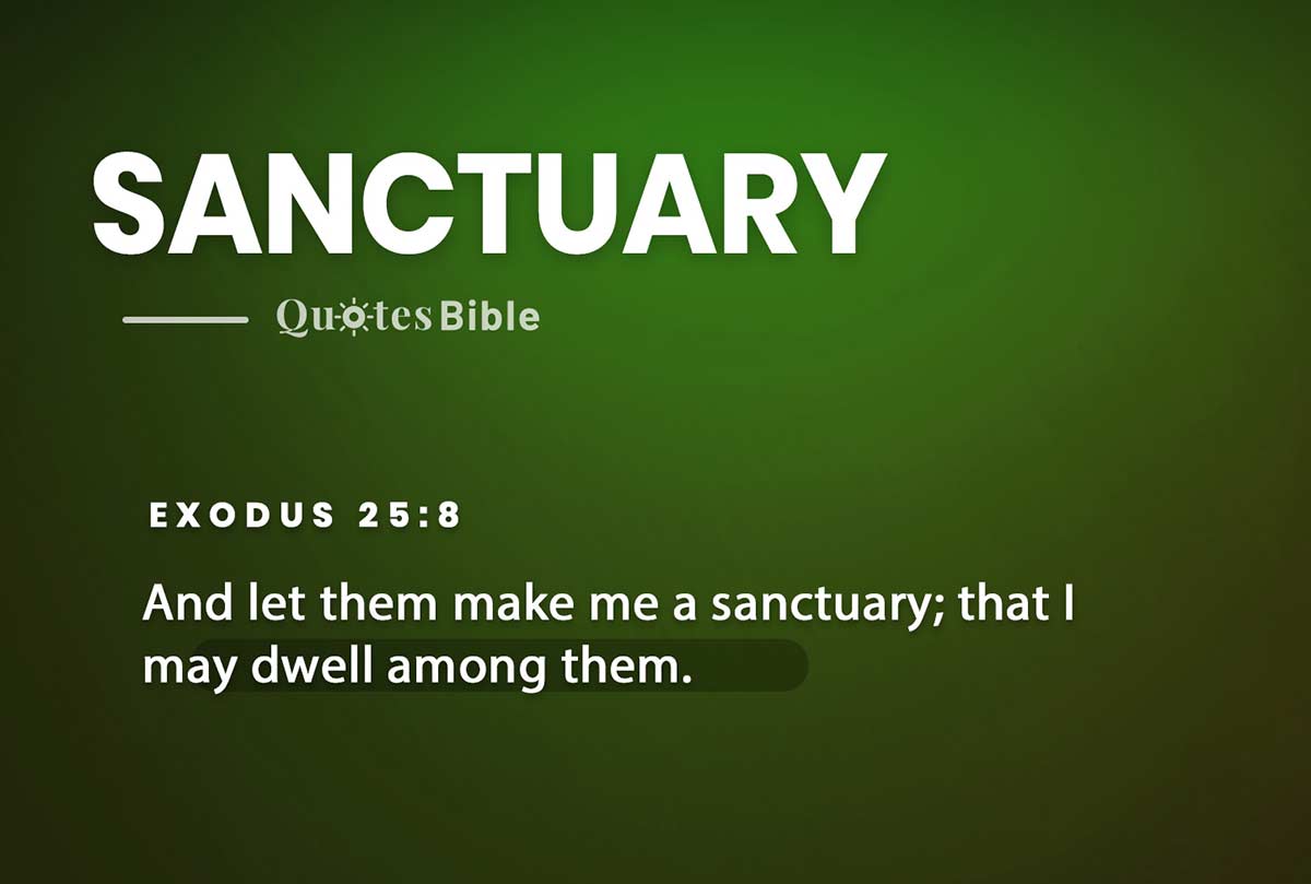 sanctuary bible verses quote