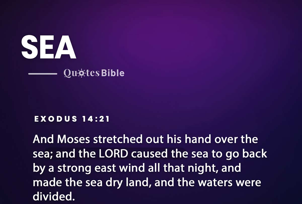 sea bible verses quote