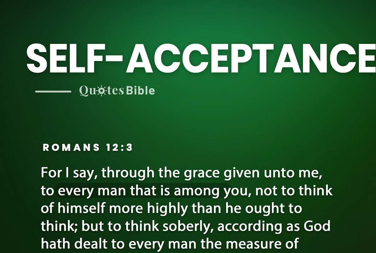 self-acceptance bible verses quote