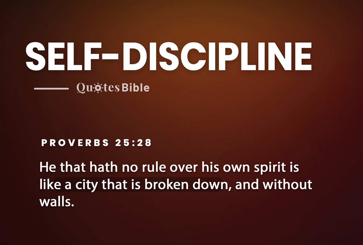 self-discipline bible verses quote