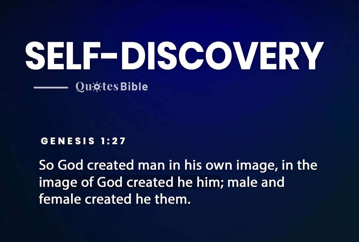 self-discovery bible verses quote