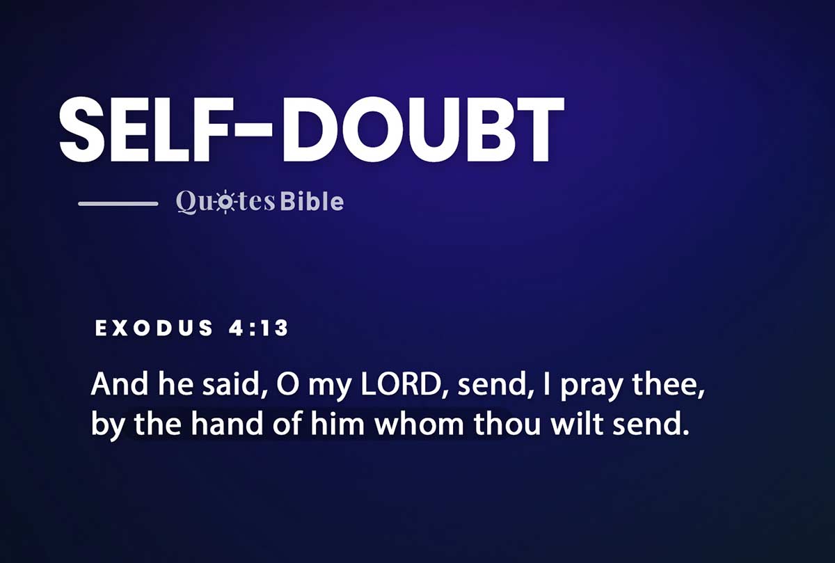 self-doubt bible verses quote