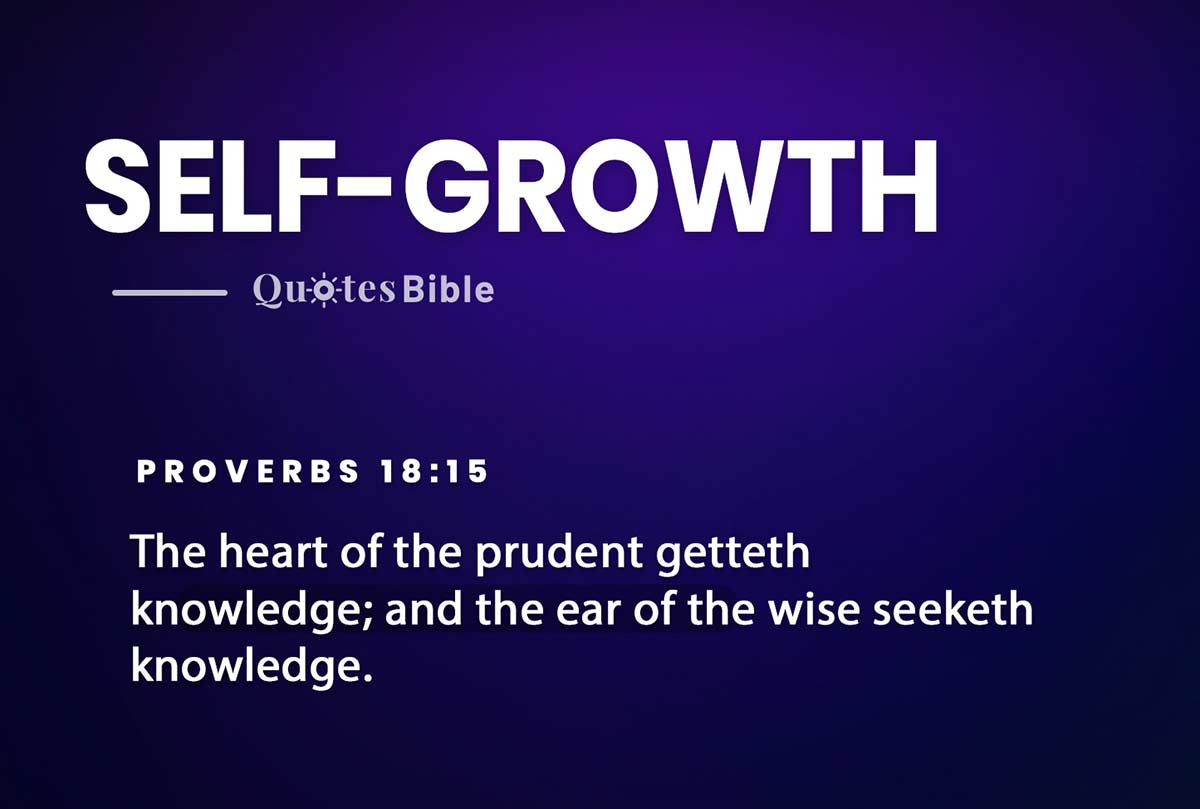 self-growth bible verses quote