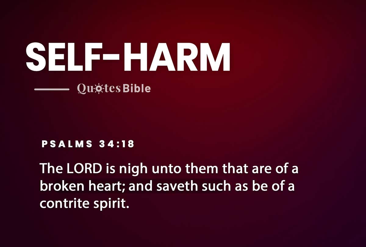 self-harm bible verses quote