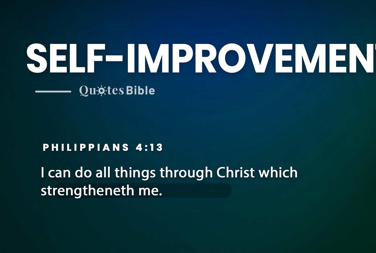 self-improvement bible verses quote