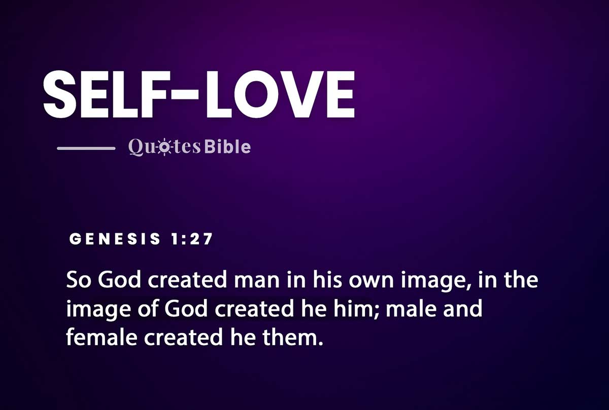 self-love bible verses quote