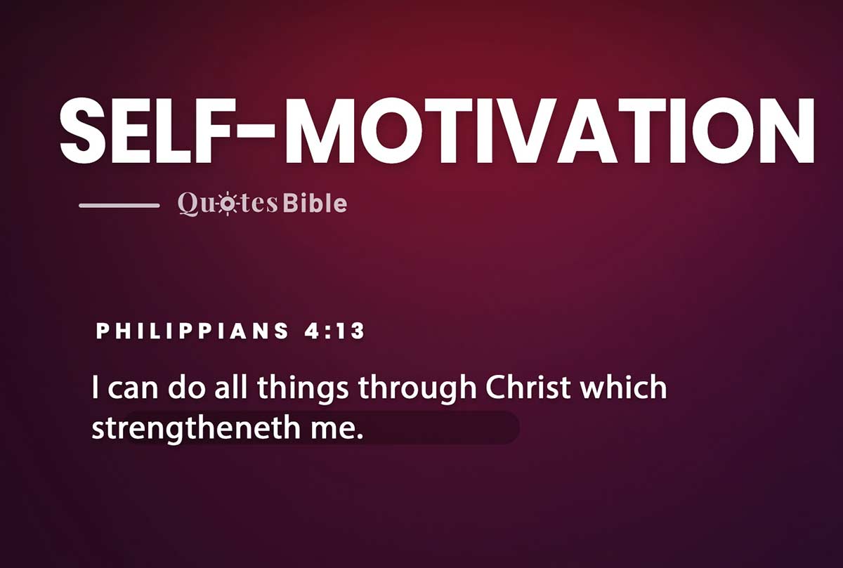 self-motivation bible verses quote