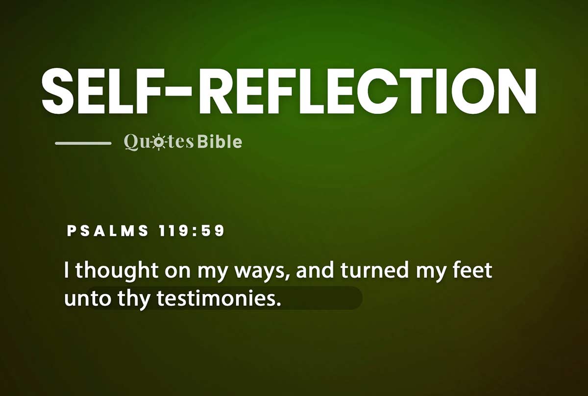 self-reflection bible verses quote