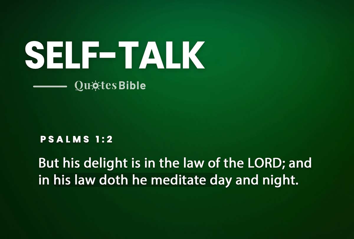 self-talk bible verses quote