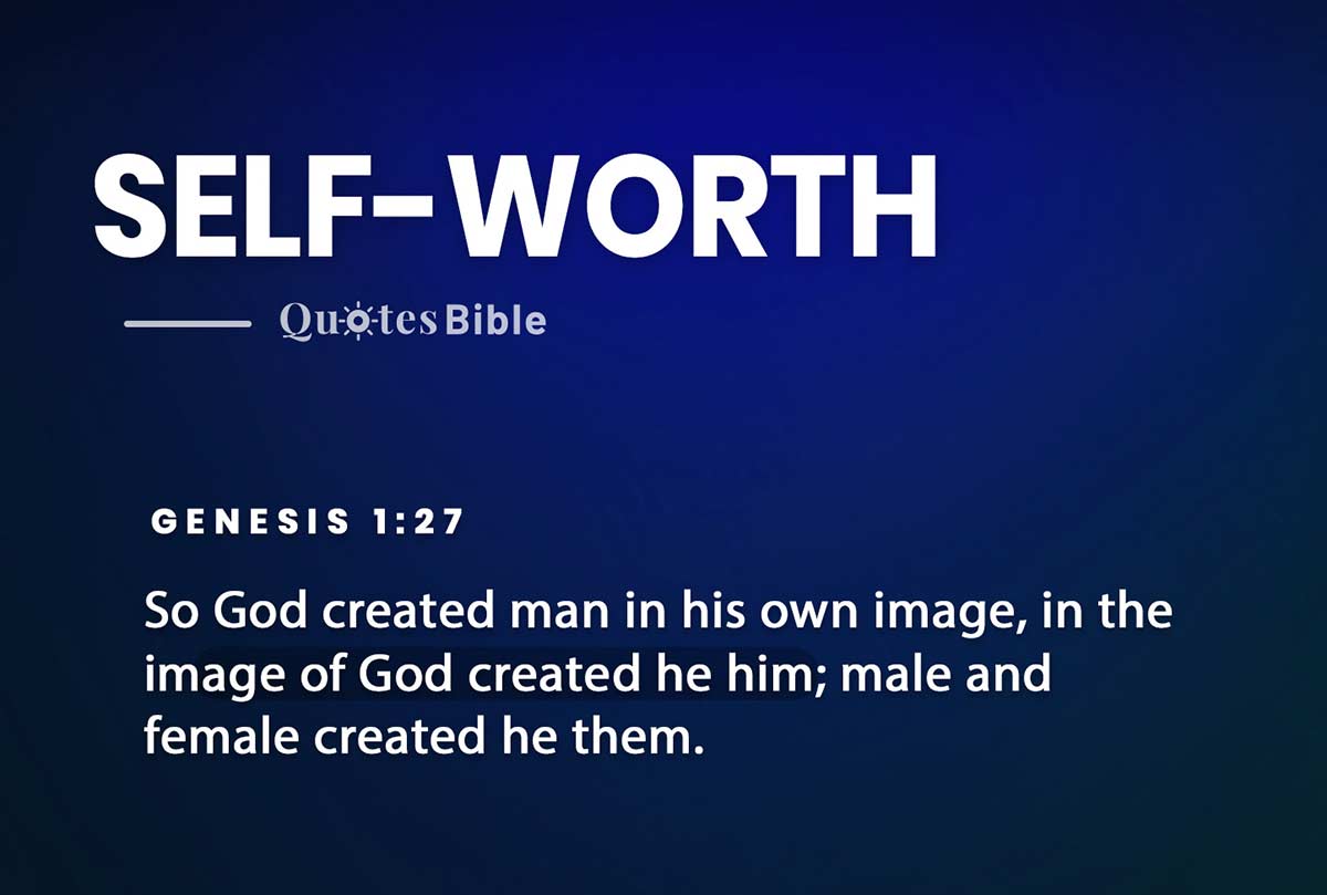 self-worth bible verses quote