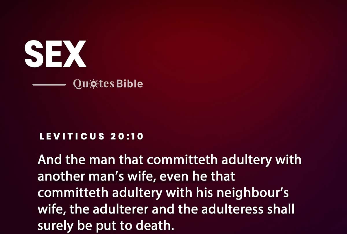 sex bible verses quote