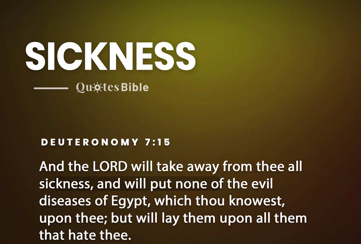 sickness bible verses quote