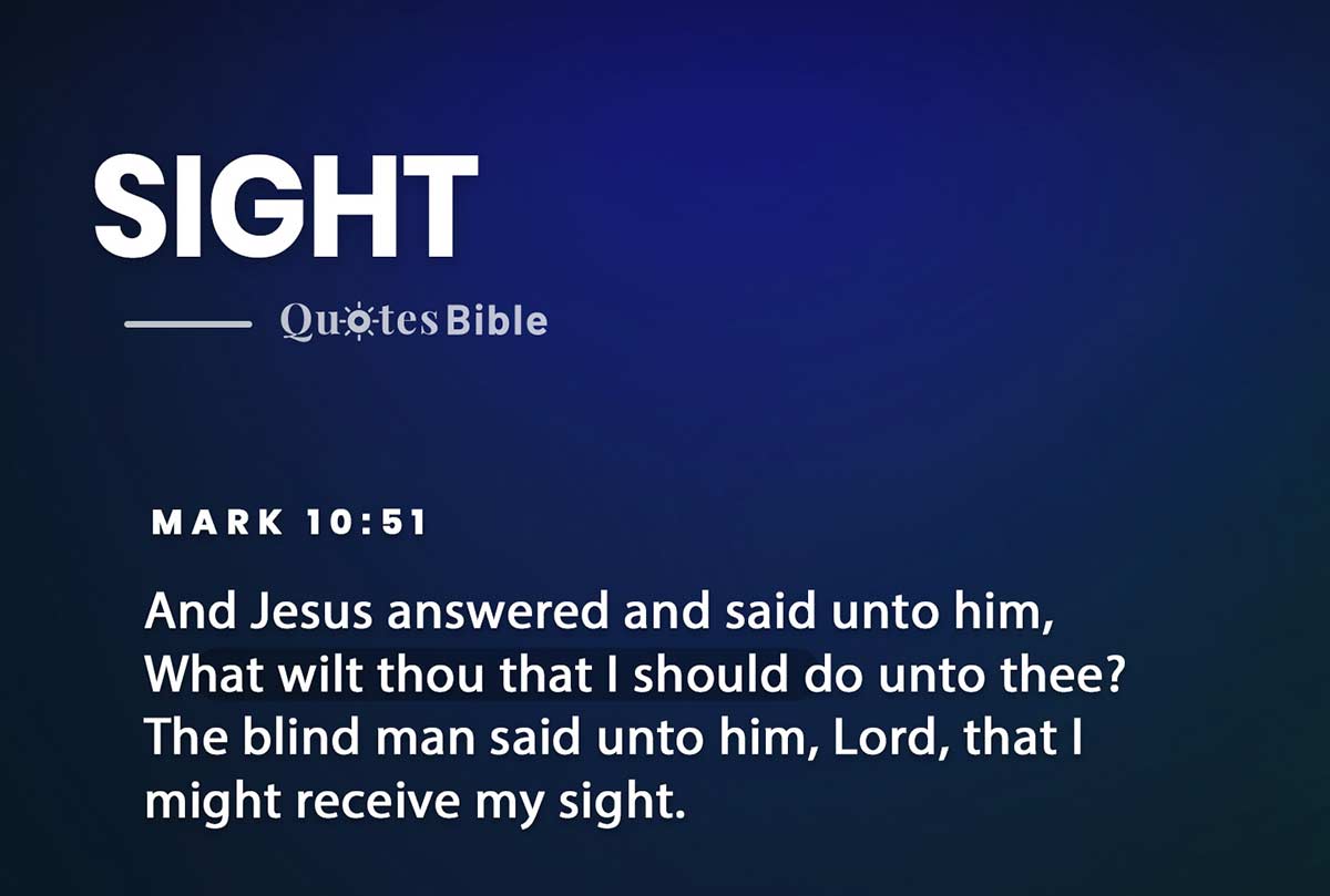 sight bible verses quote