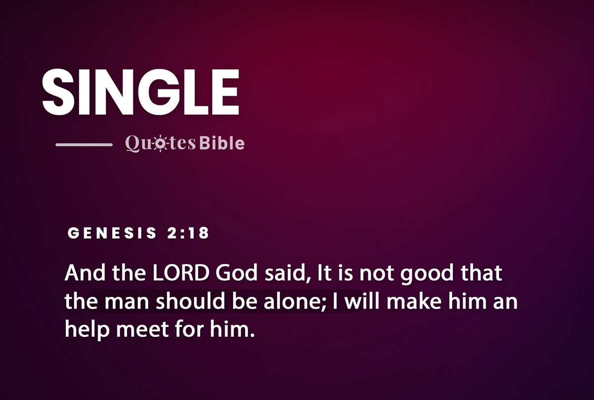 single bible verses quote