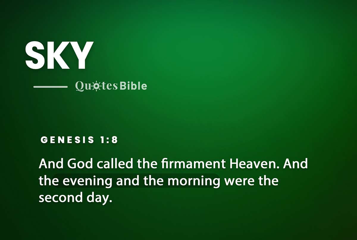 sky bible verses quote