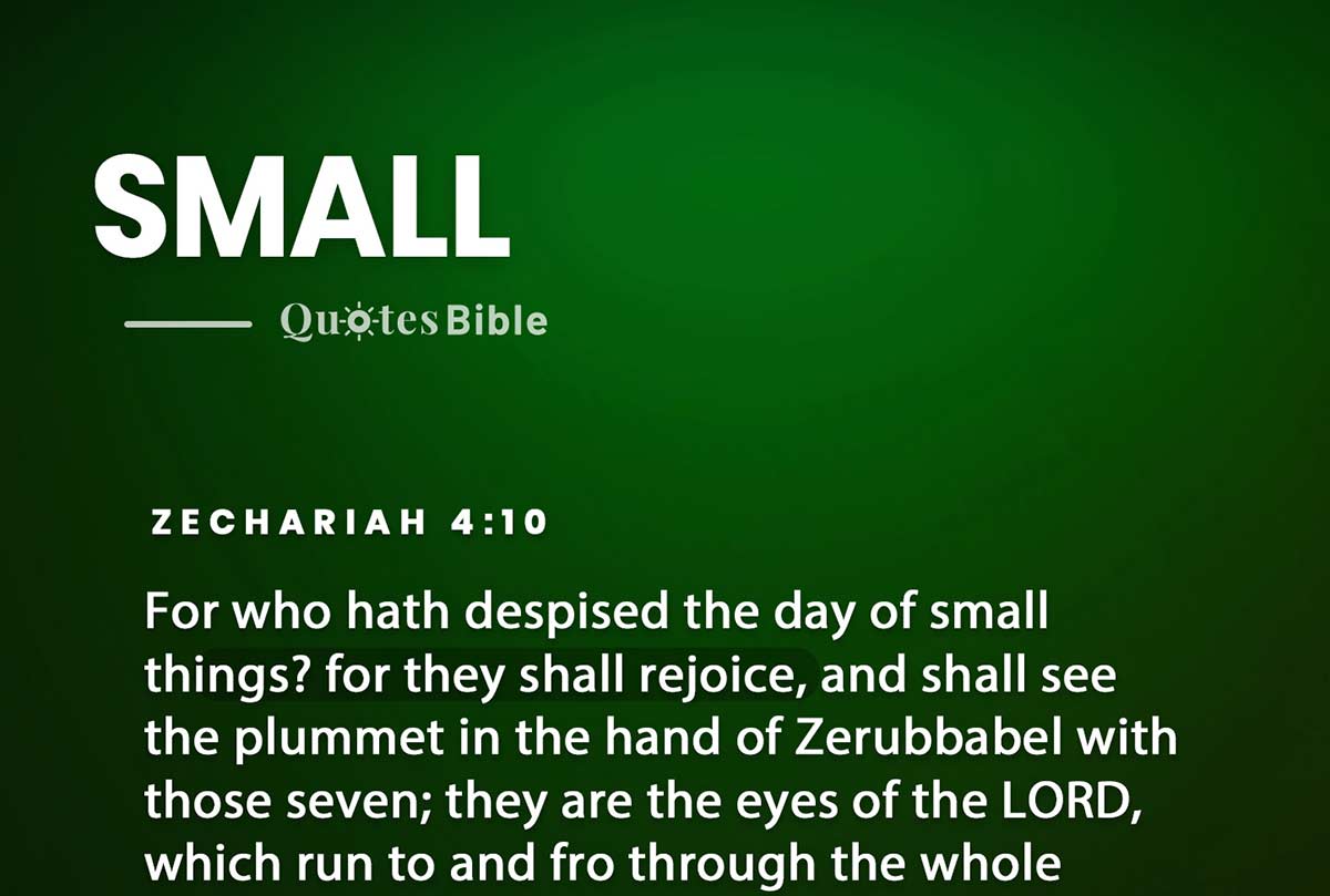 small bible verses quote