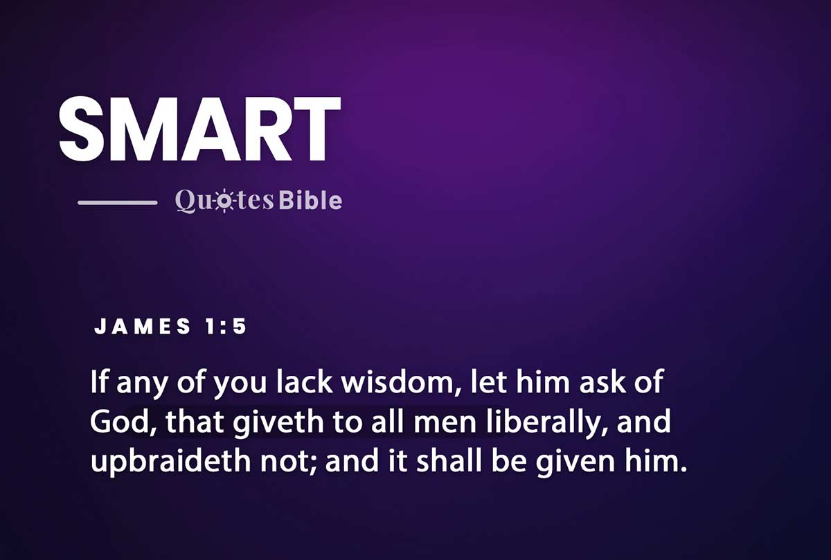 smart bible verses quote