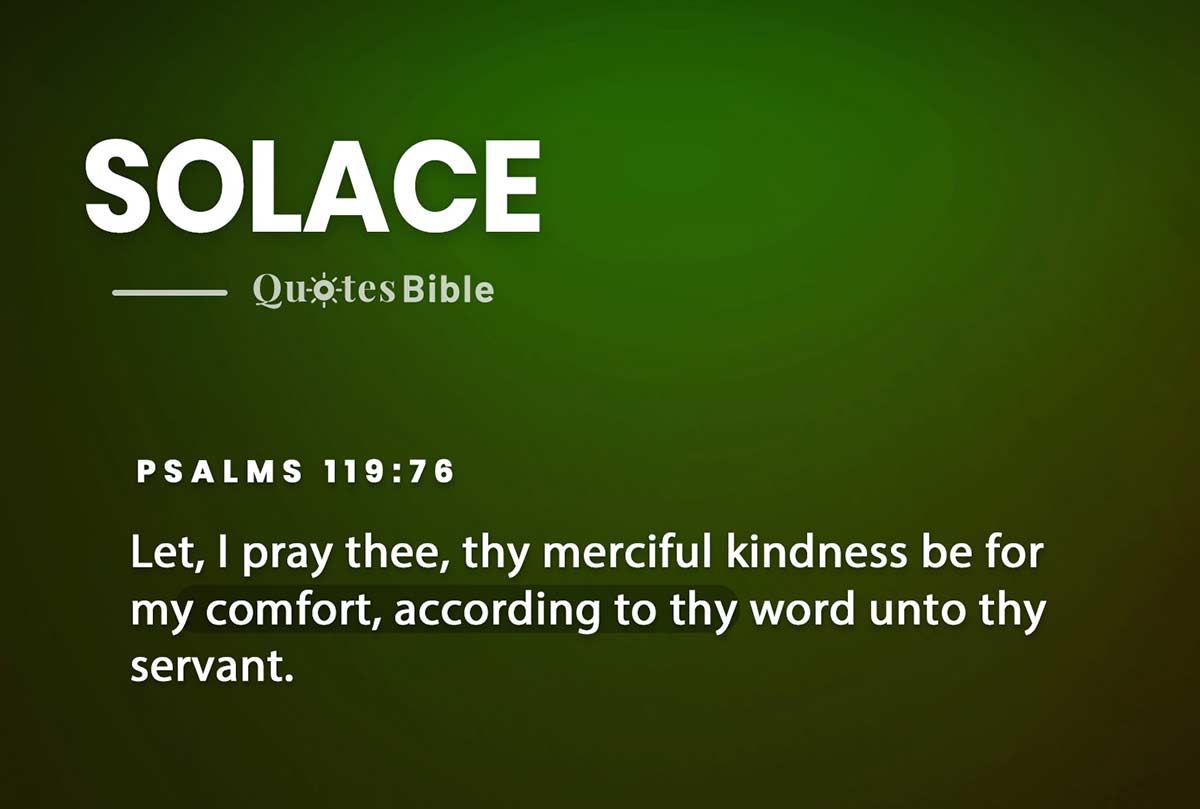 solace bible verses quote