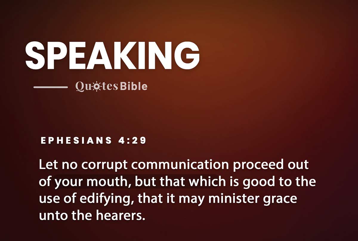 speaking bible verses quote