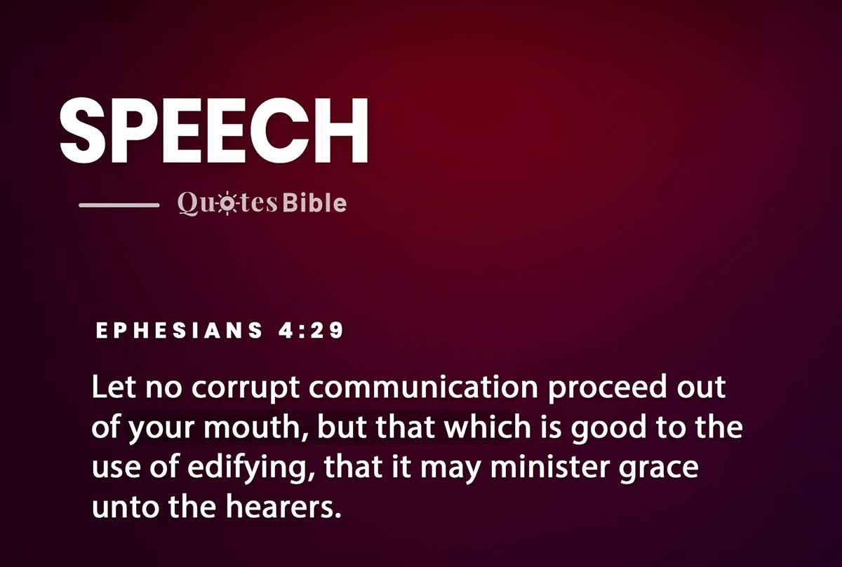 speech bible verses quote