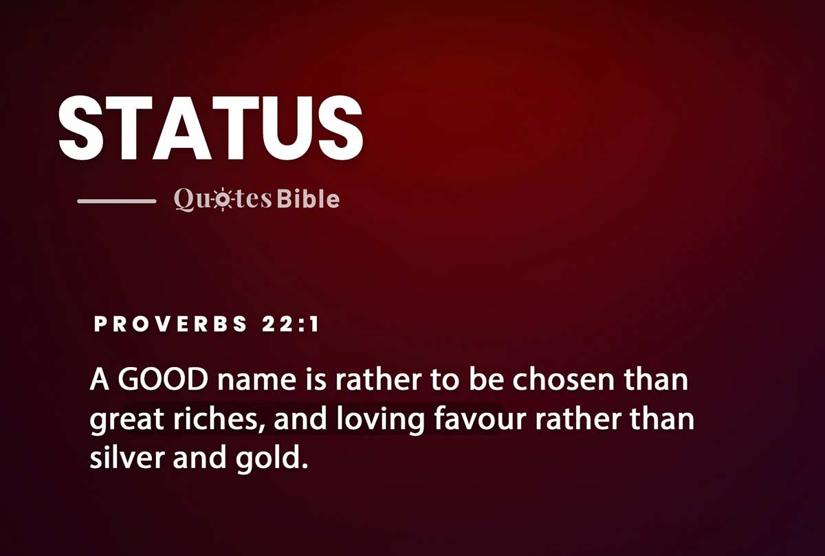 status bible verses quote