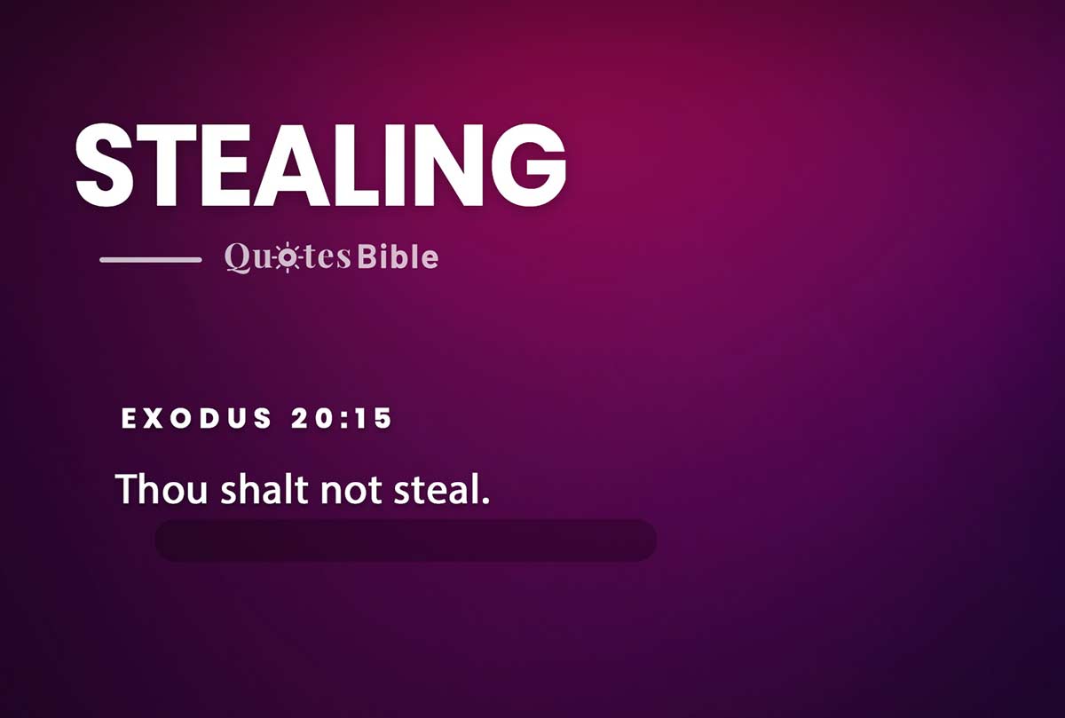 stealing bible verses quote