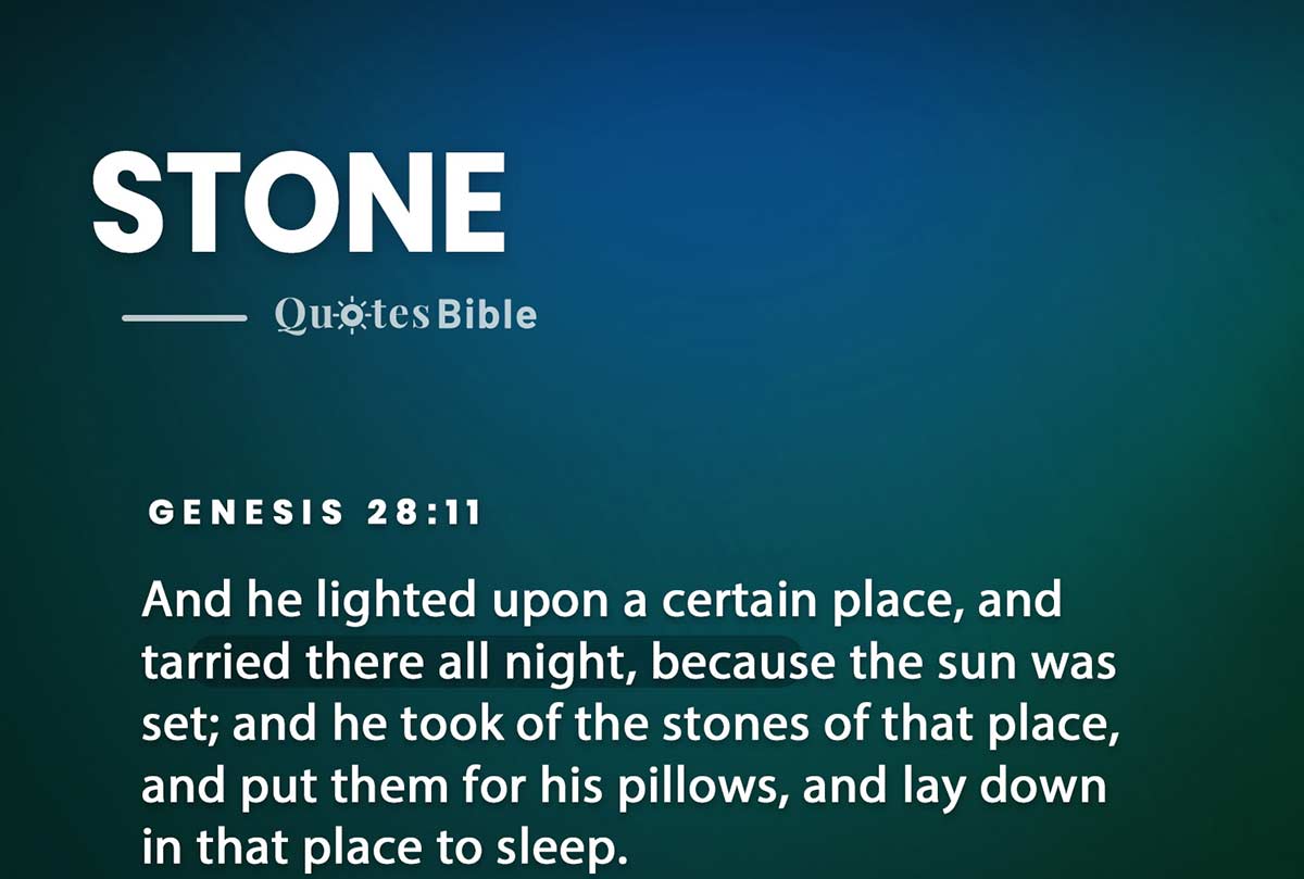 stone bible verses quote