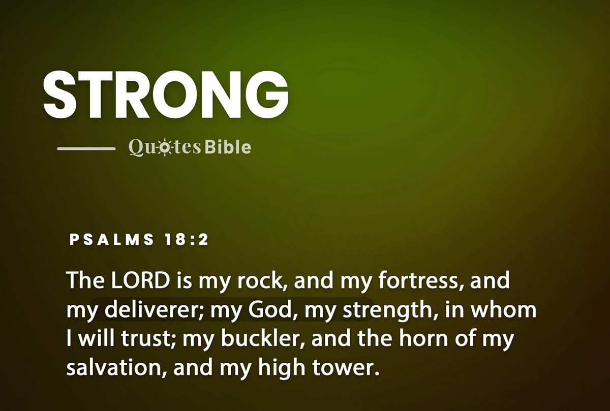 strong bible verses quote