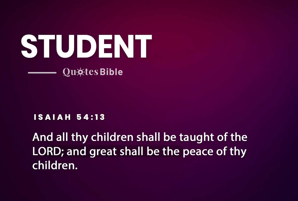 student bible verses quote