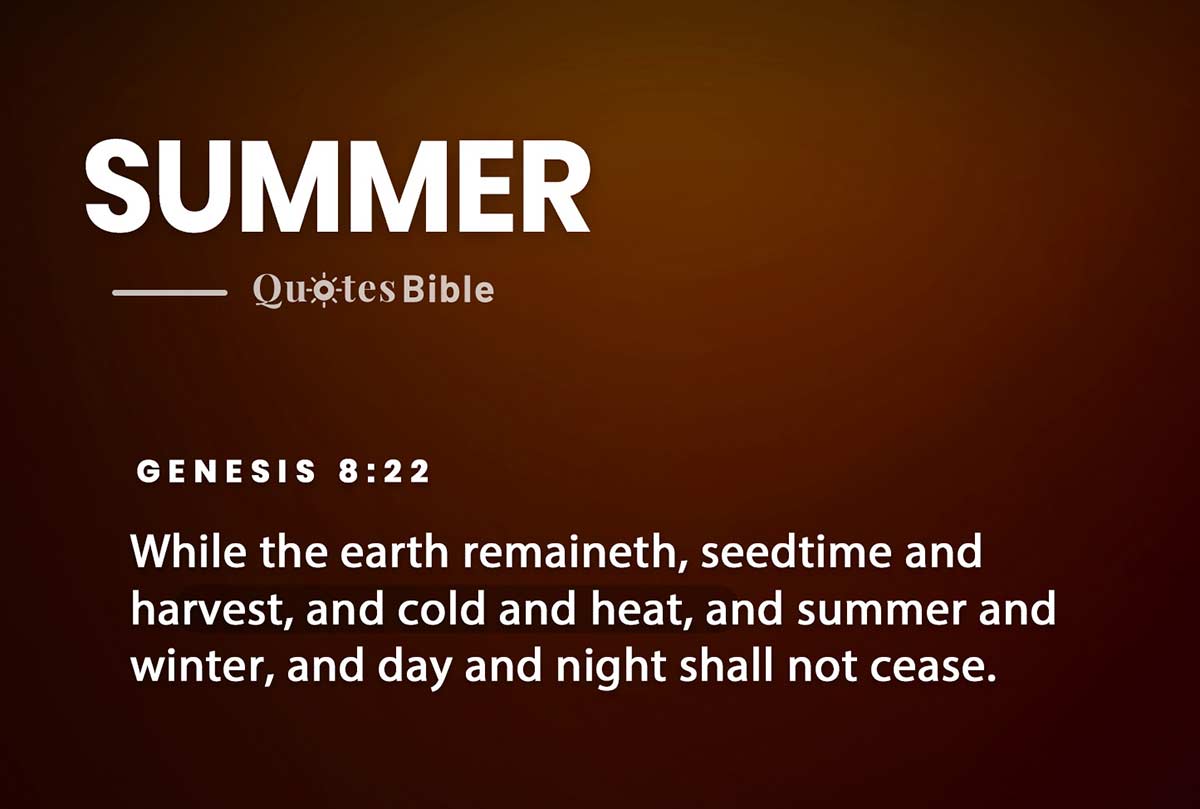 summer bible verses quote