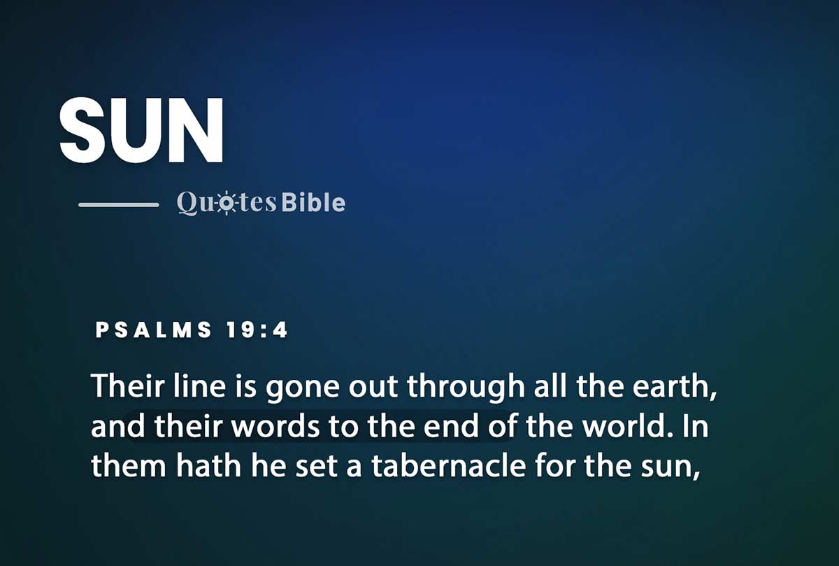 sun bible verses quote