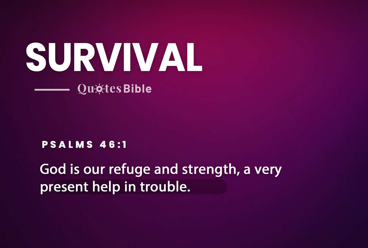 survival bible verses quote