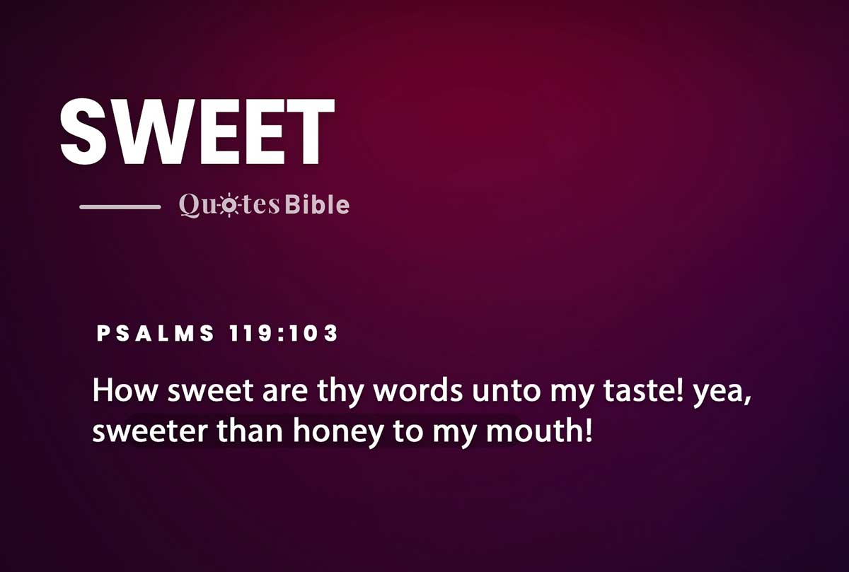 sweet bible verses quote