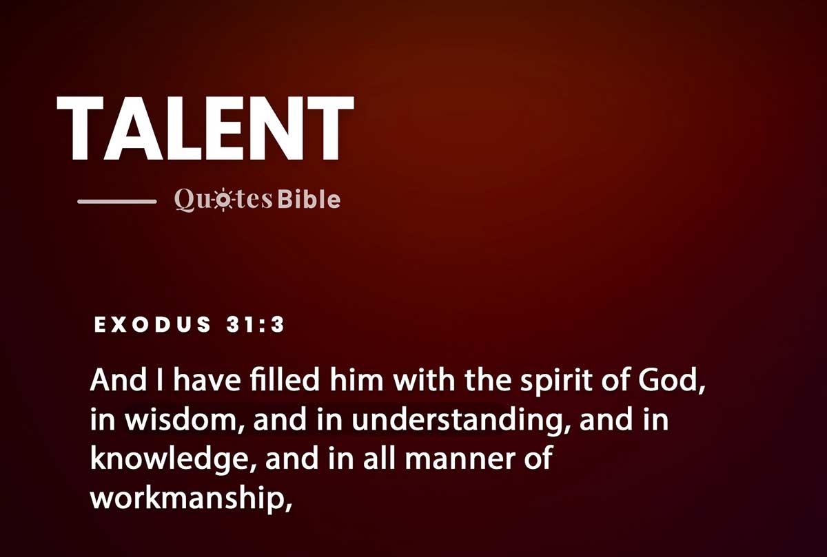 talent bible verses quote