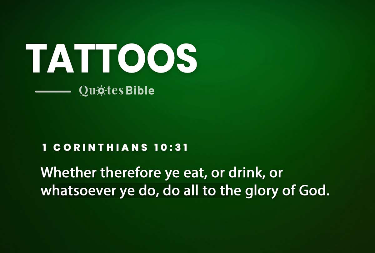 tattoos bible verses quote