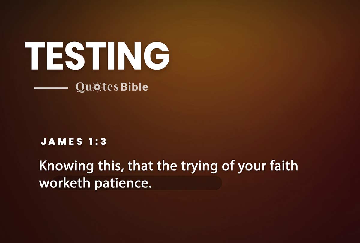 testing bible verses quote